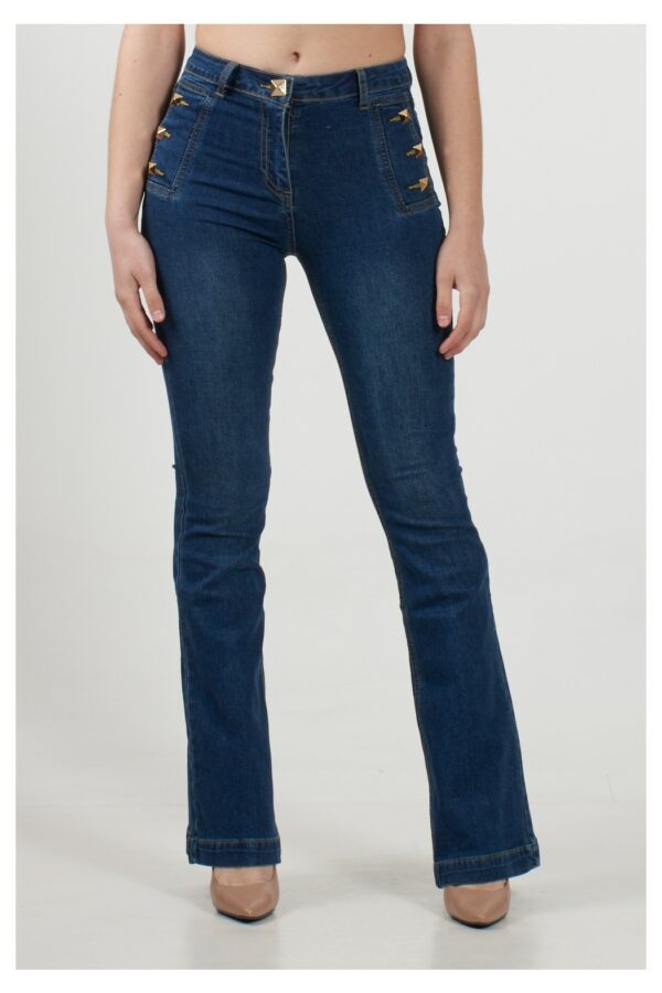 JEANS PALAZZO STUDS