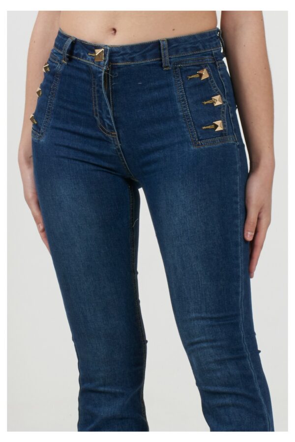 JEANS PALAZZO STUDS - immagine 4
